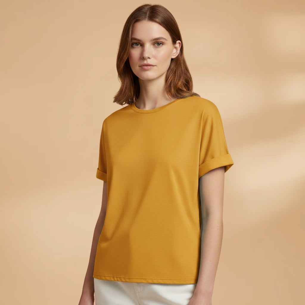 Margarida | T-Shirt Oversized Estampada Mulher Manga Curta