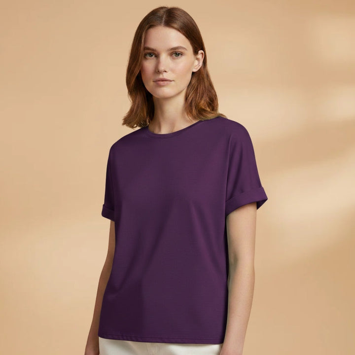 Margarida | T-Shirt Oversized Estampada Mulher Manga Curta