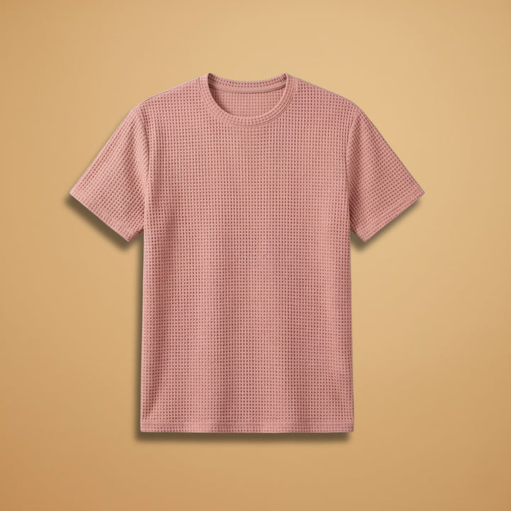 T-Shirt Texturizada Homem Manga Curta
