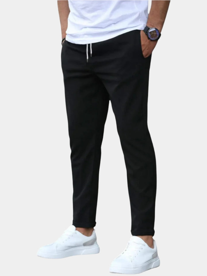 Tiago | Calças Chino Homem Slim Fit Cintura Elástica