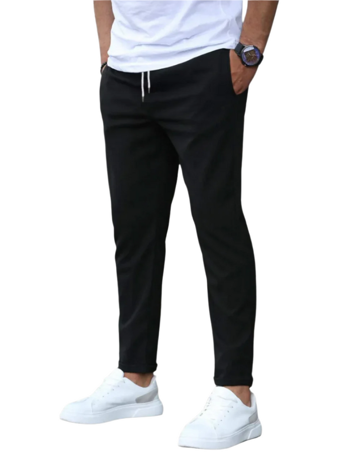 Tiago | Calças Chino Homem Slim Fit Cintura Elástica