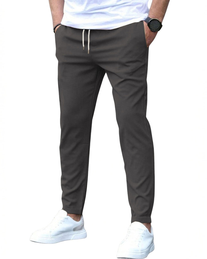 Tiago | Calças Chino Homem Slim Fit Cintura Elástica