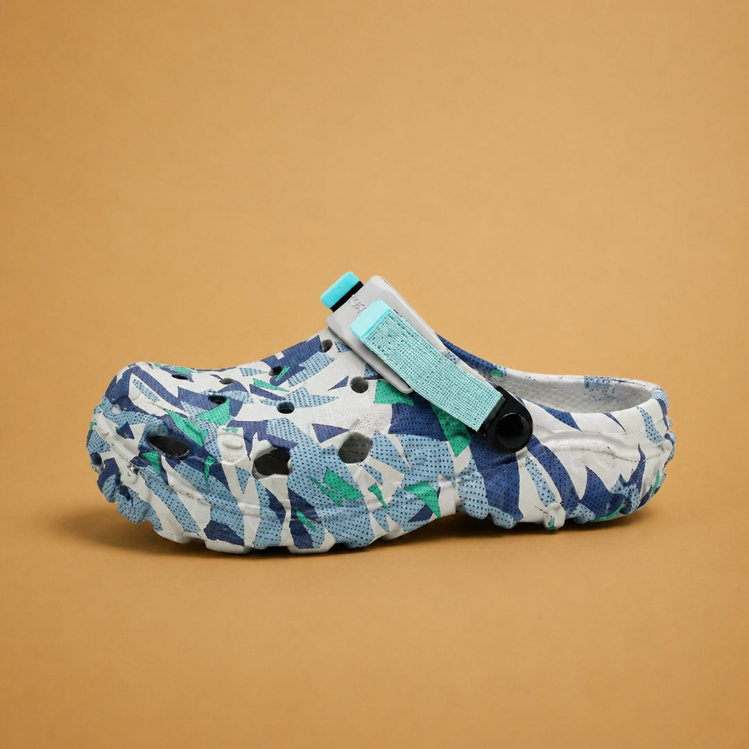 Tiago | Crocs Camuflagem Estampado Homem Correia Ajustável