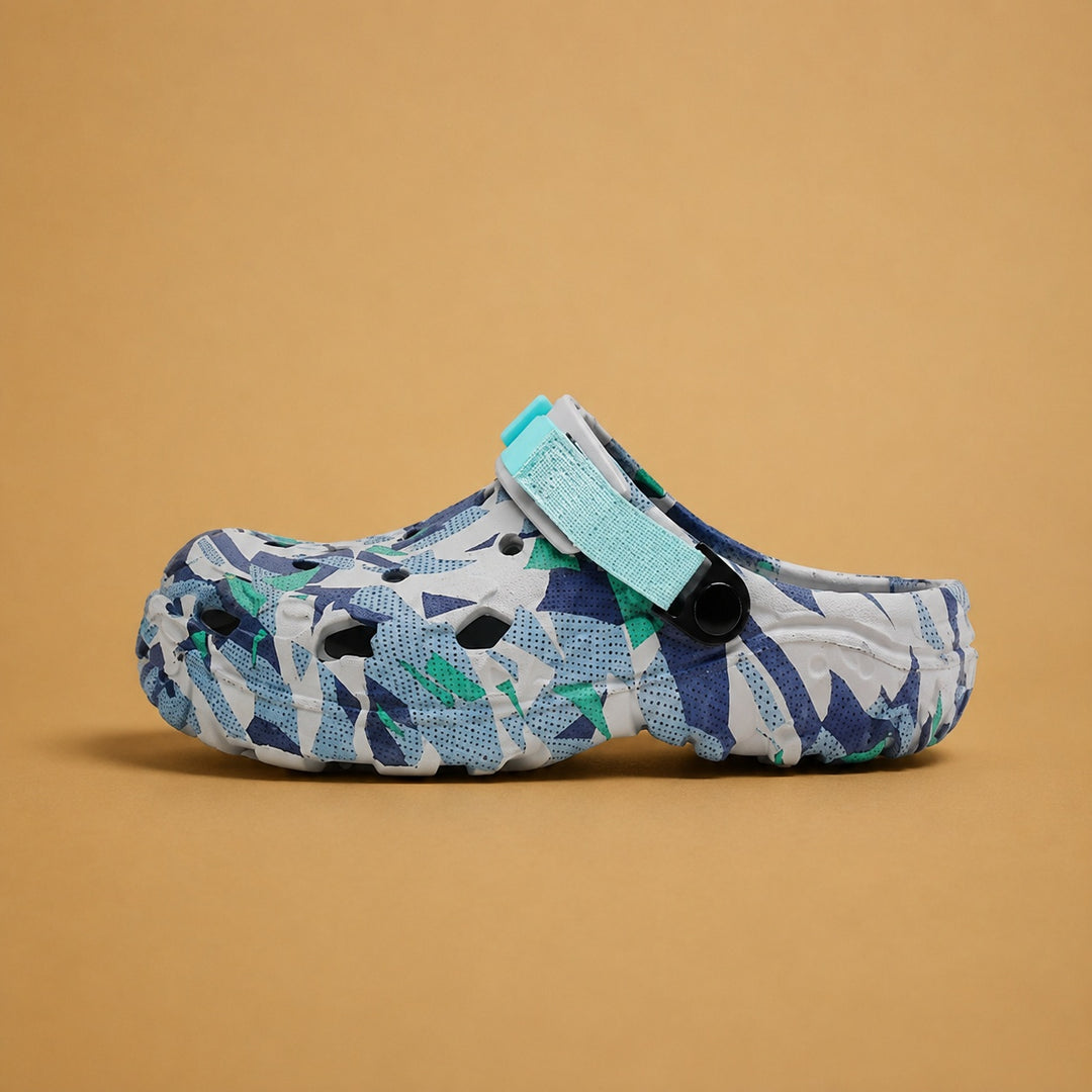 Tiago | Crocs Camuflagem Estampado Homem Correia Ajustável