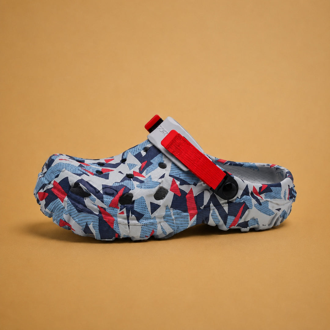 Tiago | Crocs Camuflagem Estampado Homem Correia Ajustável