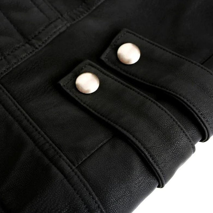 Vasco | Blusão Biker de Polipele Homem com Forro Peluche