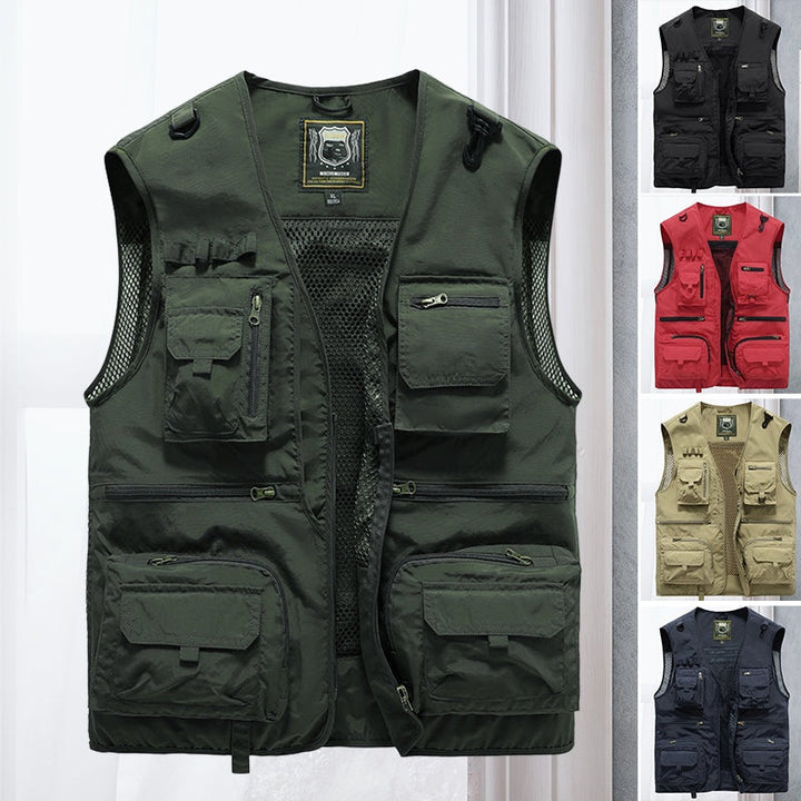 Vasco | Colete Outdoor Homem Multi-Bolsos Sem Mangas
