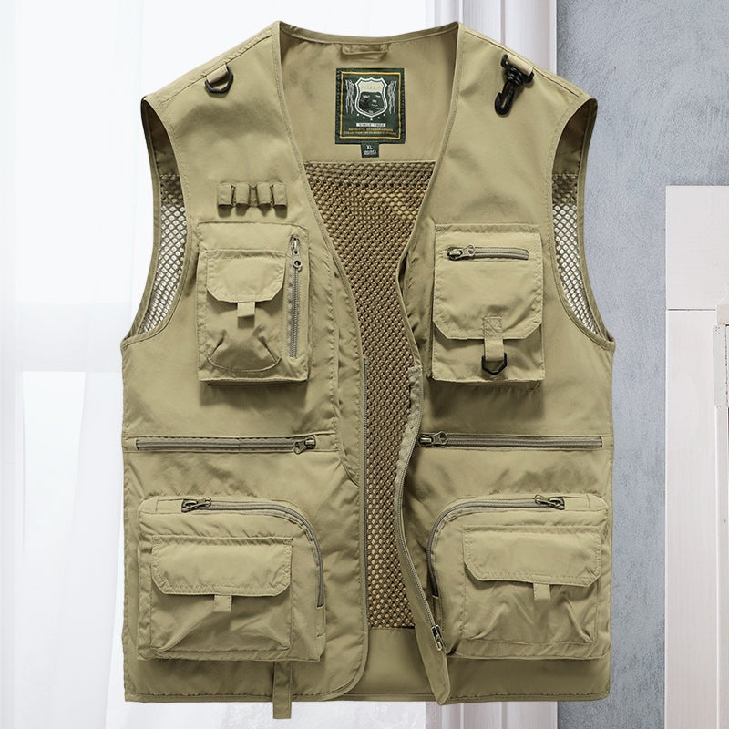 Vasco | Colete Outdoor Homem Multi-Bolsos Sem Mangas