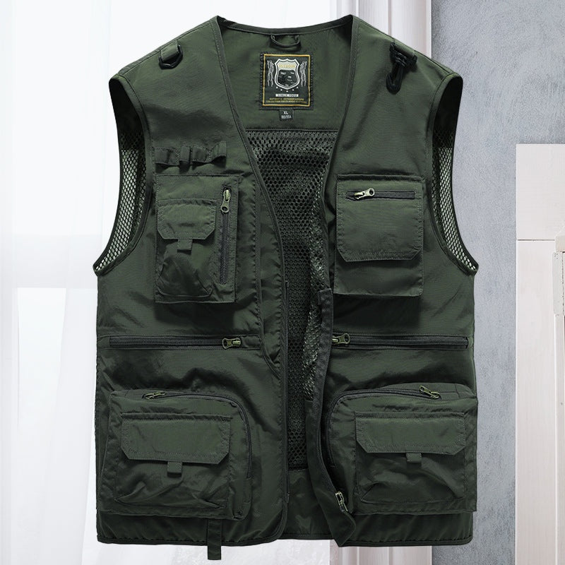 Vasco | Colete Outdoor Homem Multi-Bolsos Sem Mangas