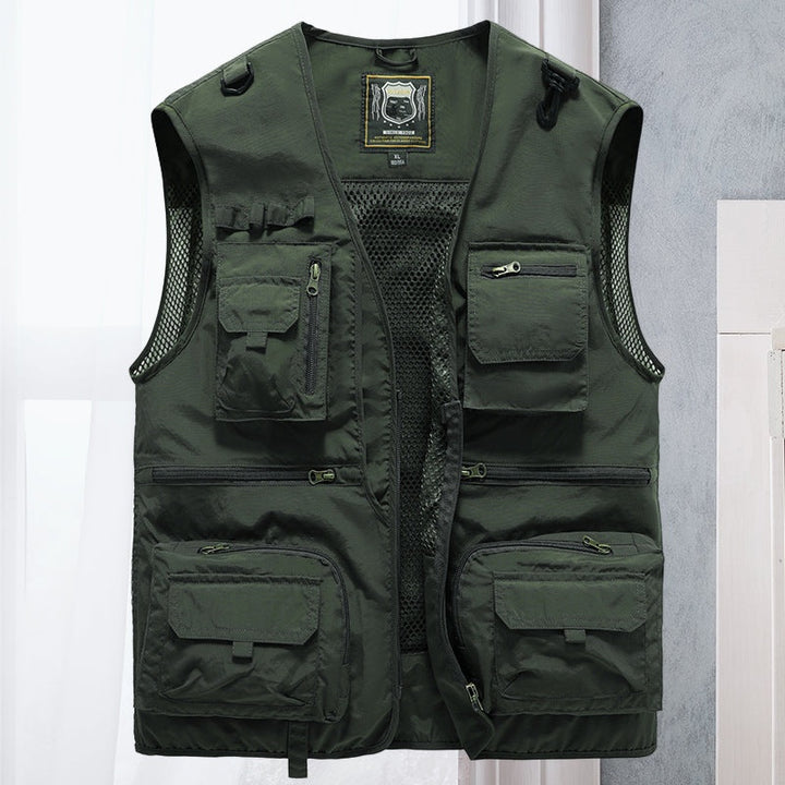Vasco | Colete Outdoor Homem Multi-Bolsos Sem Mangas