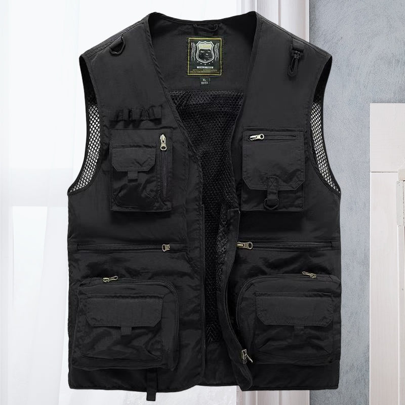 Vasco | Colete Outdoor Homem Multi-Bolsos Sem Mangas
