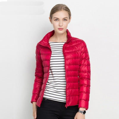 Vera | Casaco Acolchoado de Plumas Mulher Leve Gola Alta
