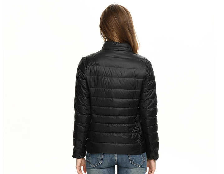 Vera | Casaco Acolchoado de Plumas Mulher Leve Gola Alta