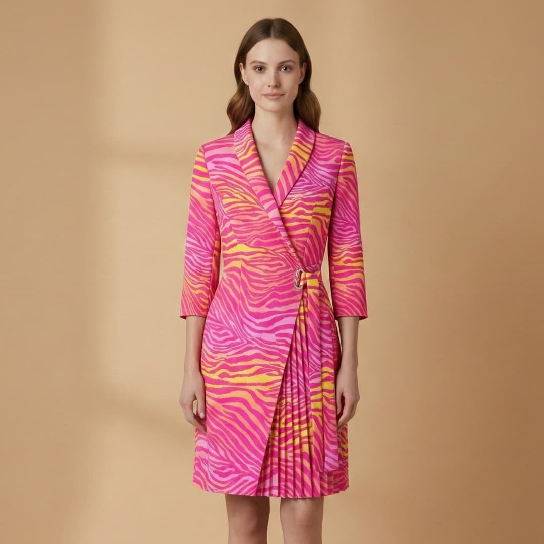 Lúcia | Vestido Blazer Transversal Mulher Manga Comprida