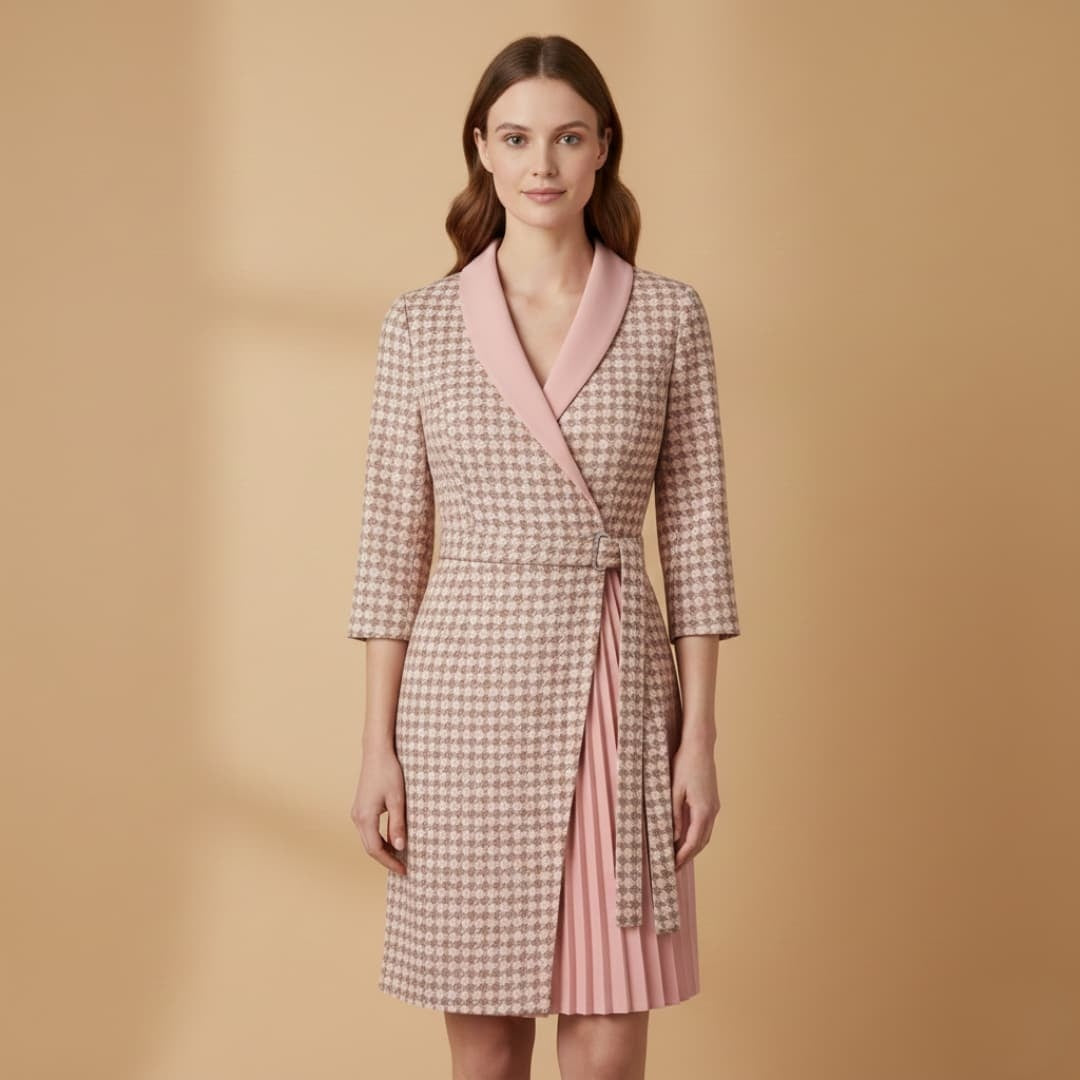Lúcia | Vestido Blazer Transversal Mulher Manga Comprida