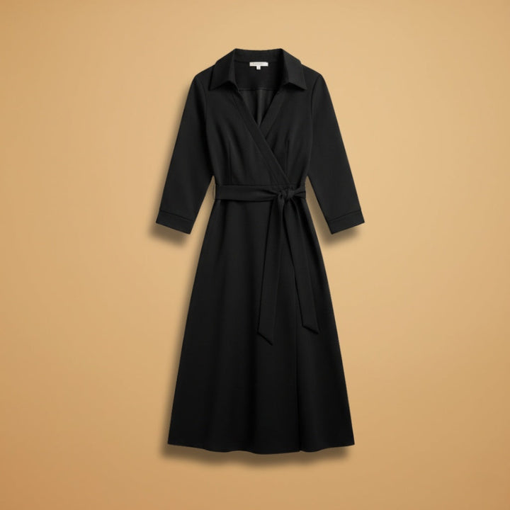 Lara | Vestido Camiseiro Comprido Mulher Decote V