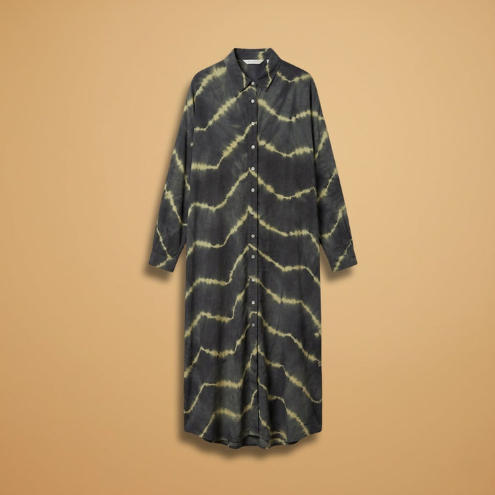 Laura | Vestido Camiseiro Comprido Mulher Tie Dye