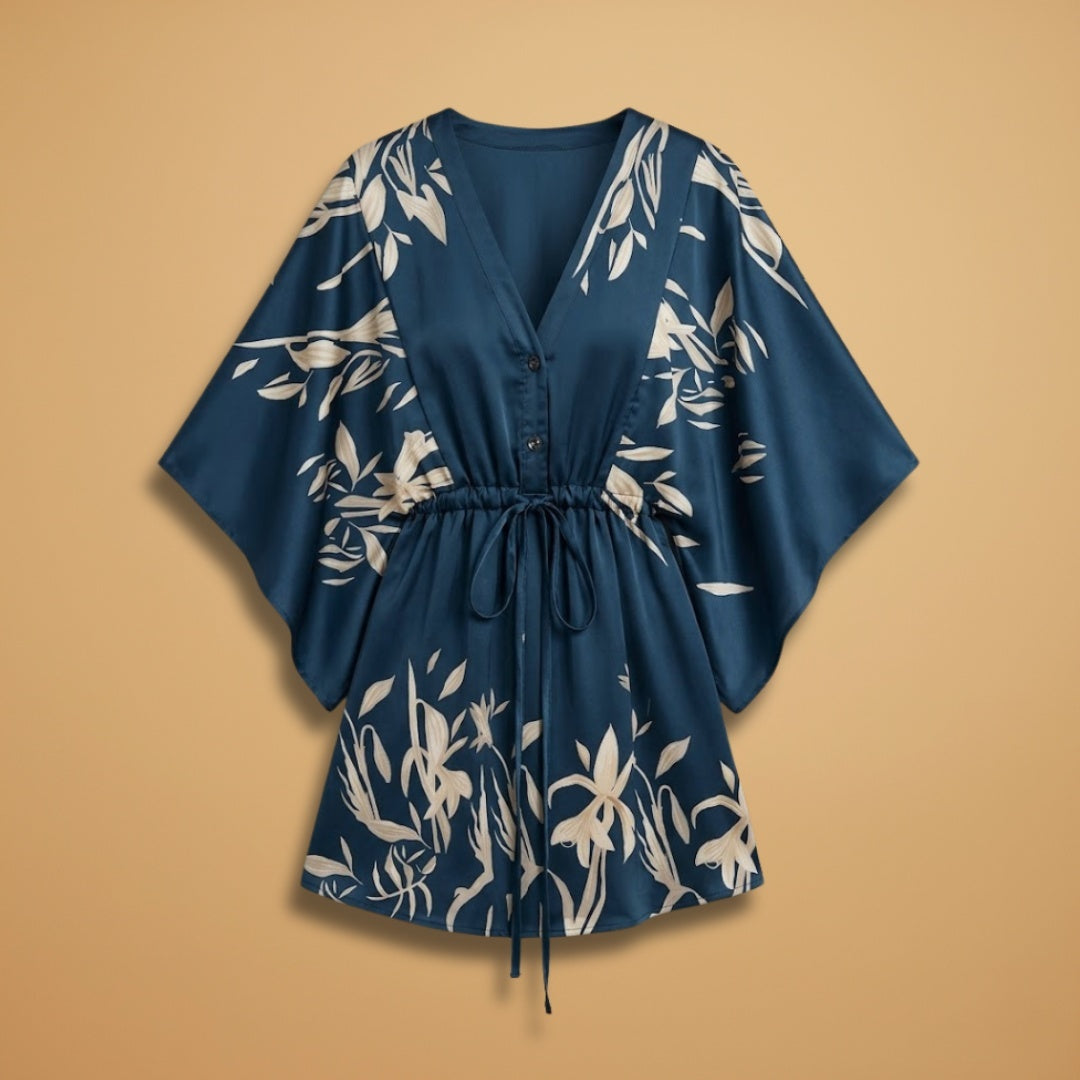 Carminho | Vestido Camiseiro Estampado Mulher Mangas Largas