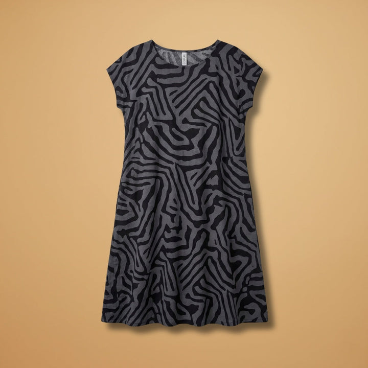 Dina | Vestido Casual Estampado Mulher Manga Curta