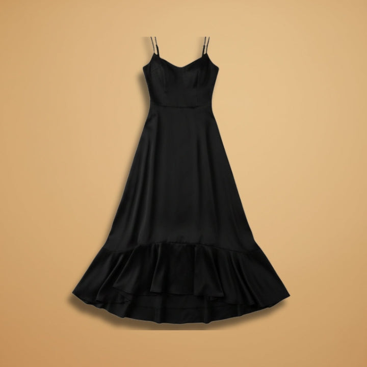 Sofia | Vestido Comprido Alças Mulher Barra Rendada