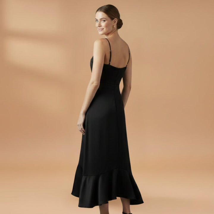 Sofia | Vestido Comprido Alças Mulher Barra Rendada