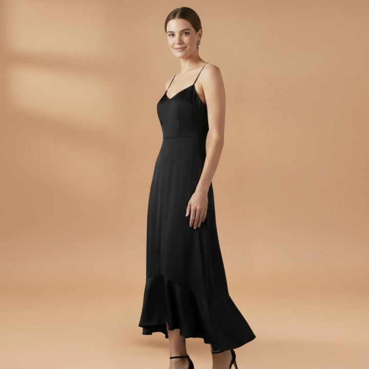 Sofia | Vestido Comprido Alças Mulher Barra Rendada