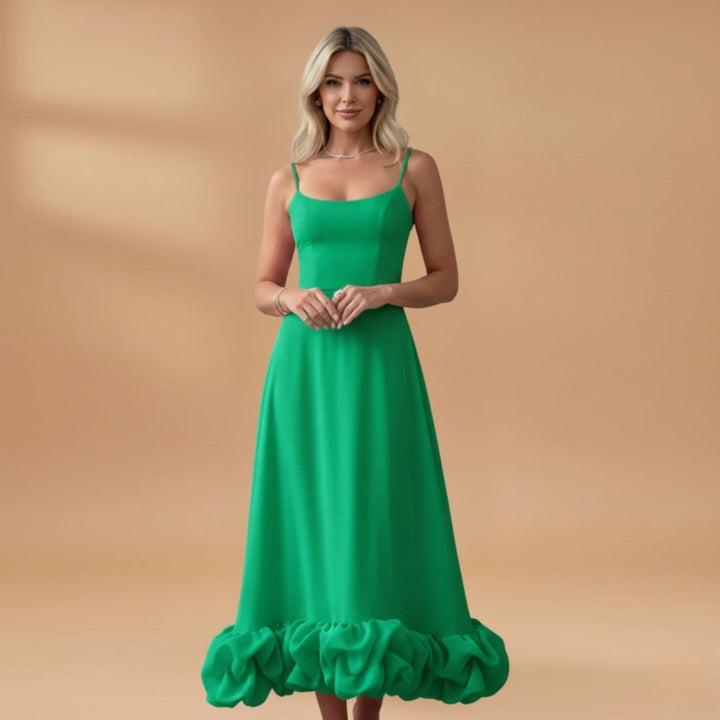 Sofia | Vestido Comprido Alças Mulher Barra Rendada