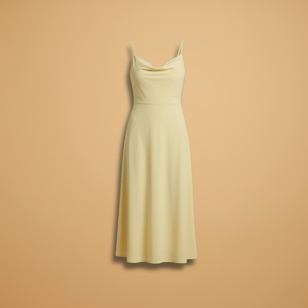 Alice | Vestido Comprido Alças Mulher Decote Quadrado