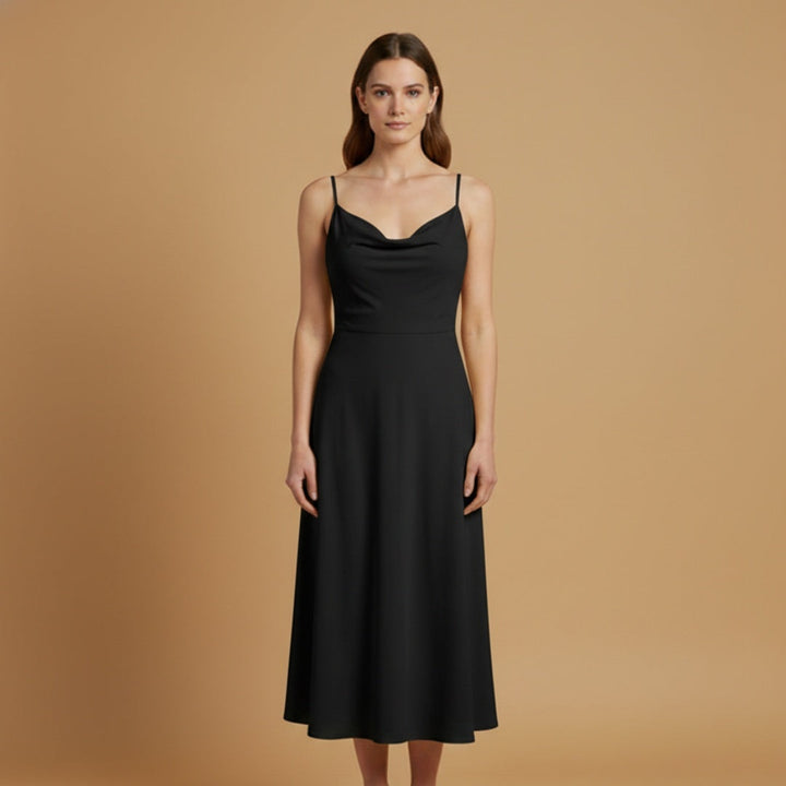 Alice | Vestido Comprido Alças Mulher Decote Quadrado