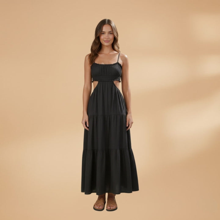 Maria | Vestido Comprido Alças Mulher Saia em Camadas