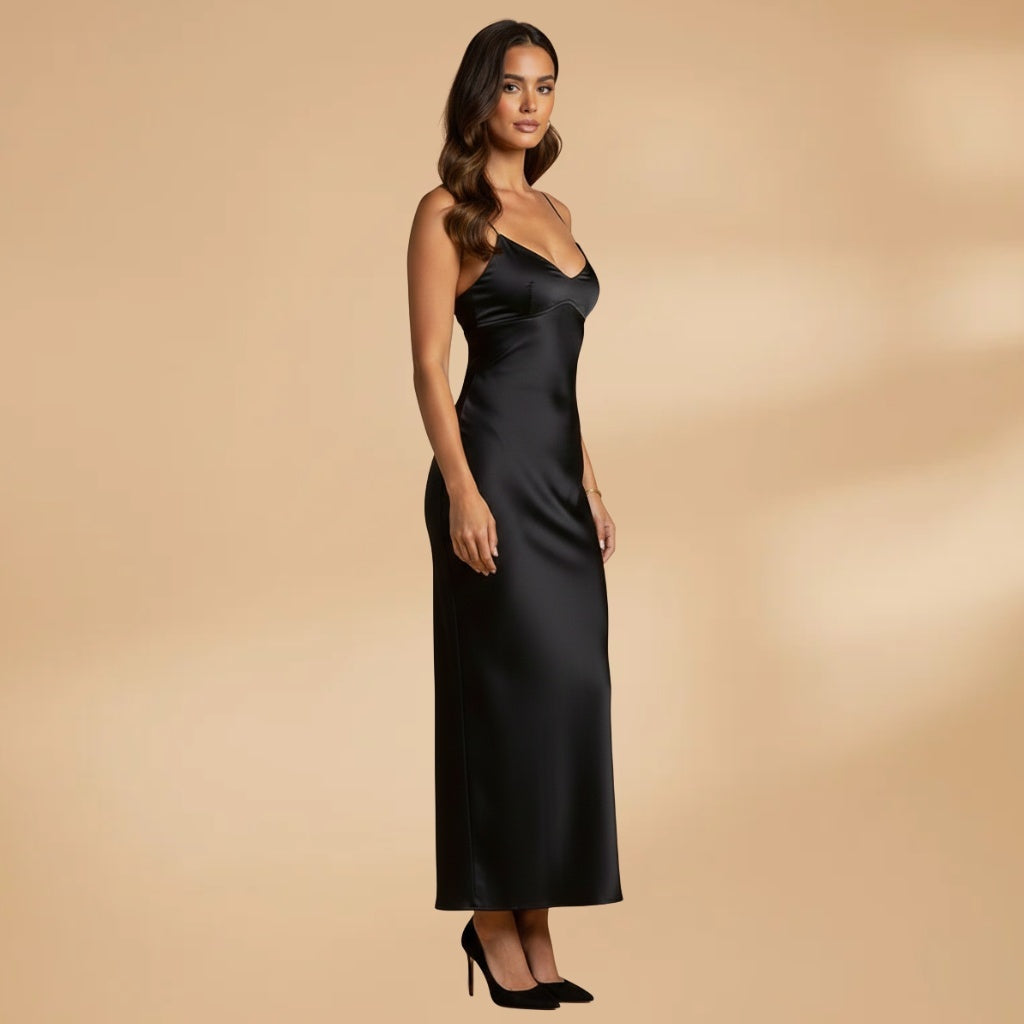 Bruna | Vestido Comprido de Festa Mulher Alças Finas