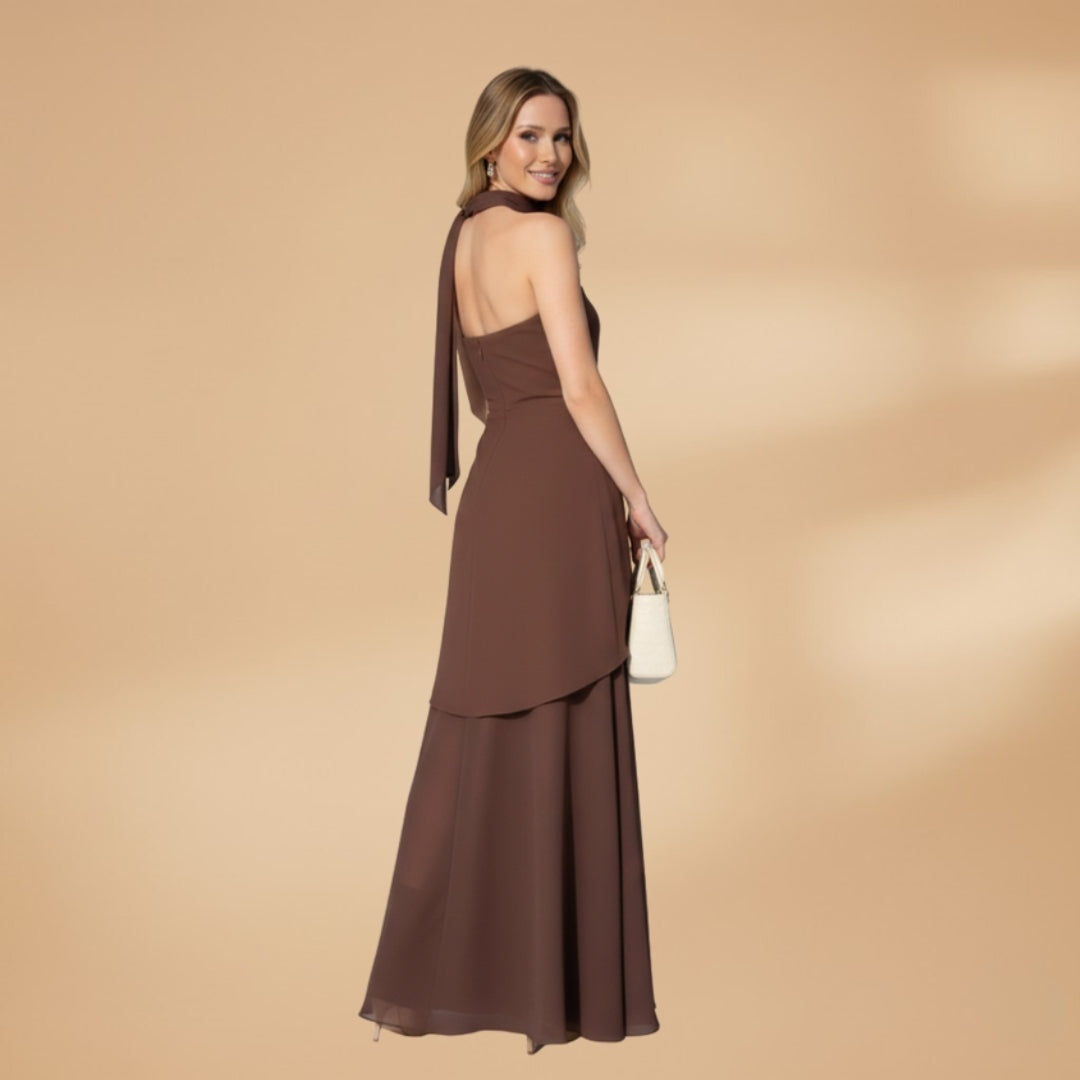 Fátima | Vestido Comprido de Festa Mulher Decote Ombro a Ombro