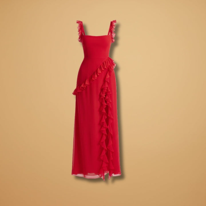 Matilde | Vestido Comprido de Festa Mulher Folhos