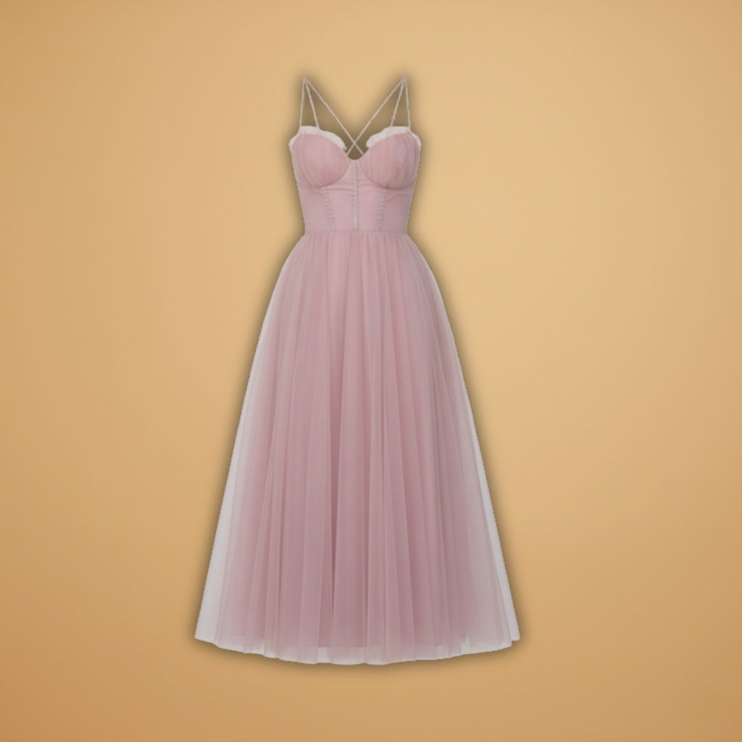 Bruna | Vestido Comprido de Gala Mulher Corpete Estruturado