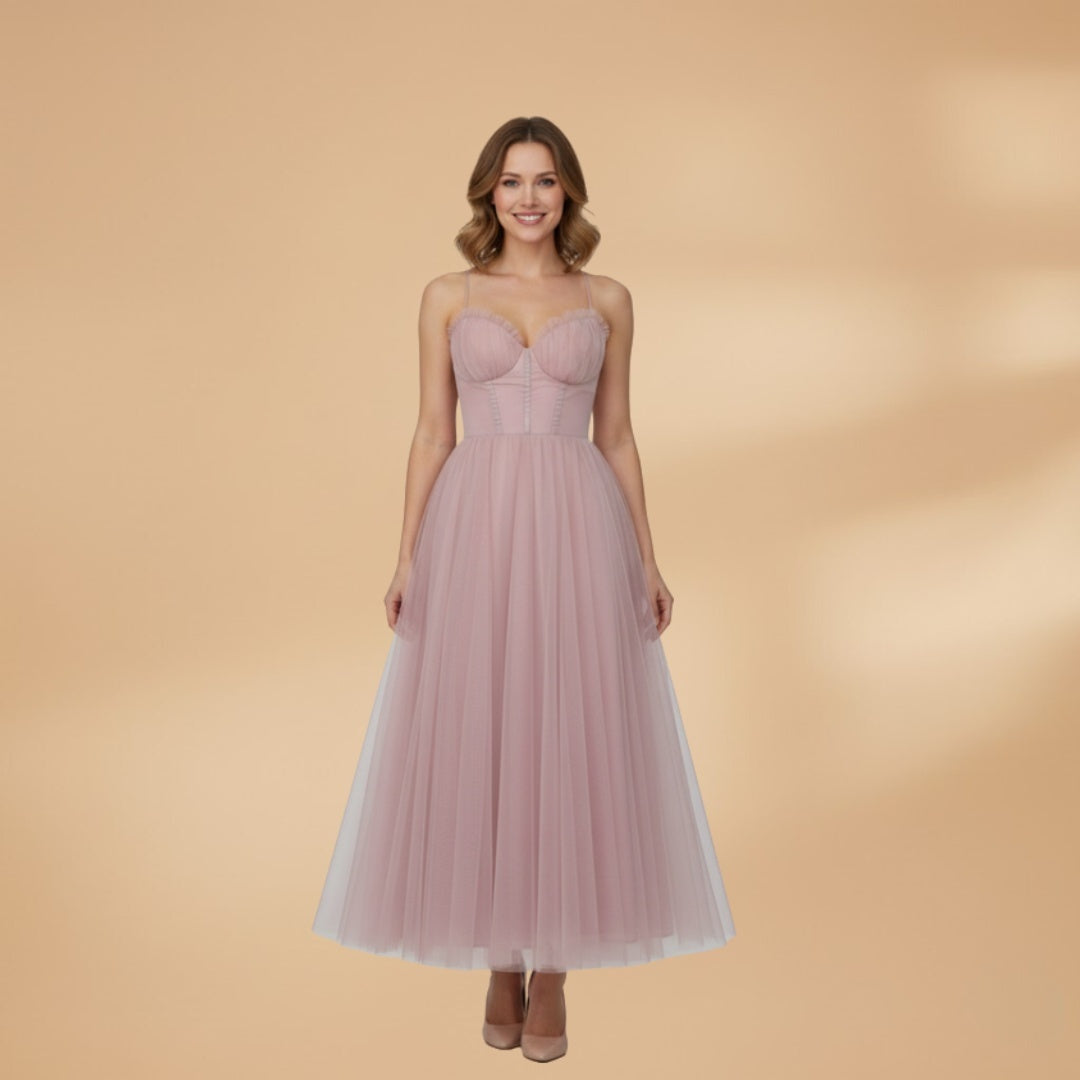 Bruna | Vestido Comprido de Gala Mulher Corpete Estruturado