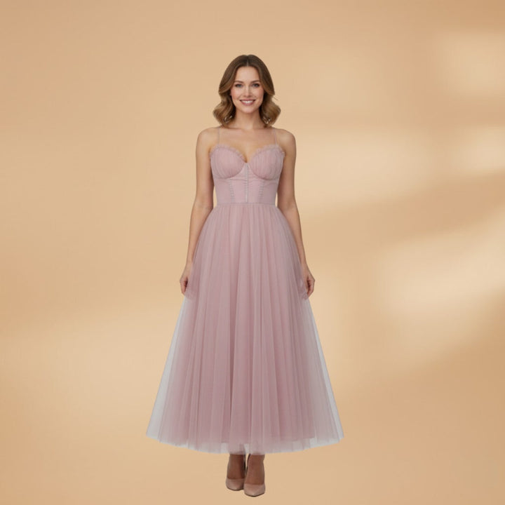 Bruna | Vestido Comprido de Gala Mulher Corpete Estruturado