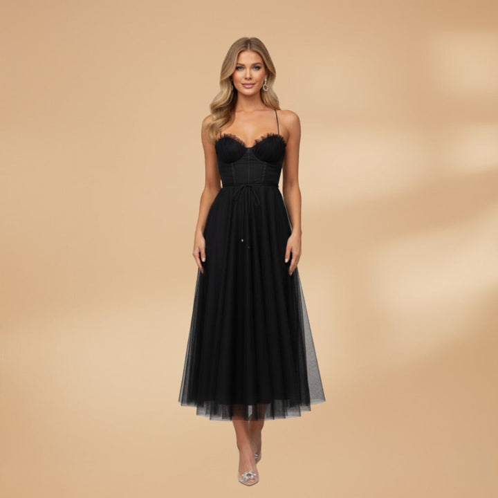 Bruna | Vestido Comprido de Gala Mulher Corpete Estruturado