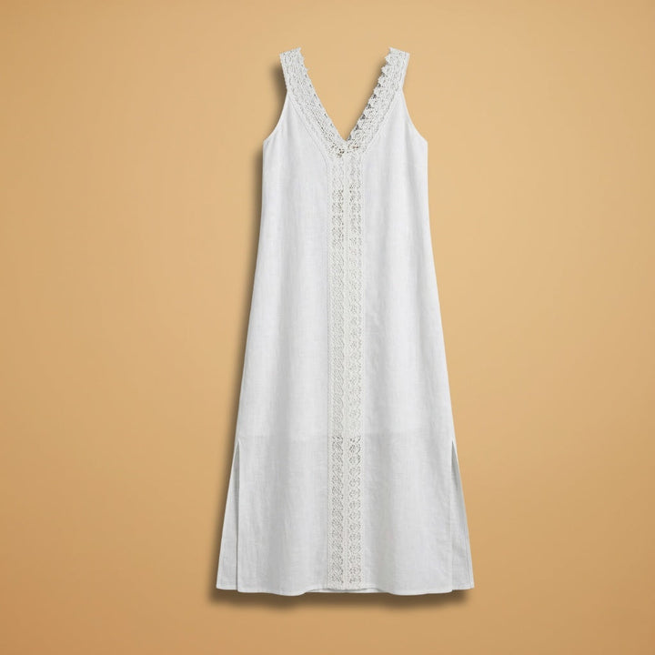Fátima | Vestido Comprido de Renda Mulher Decote V