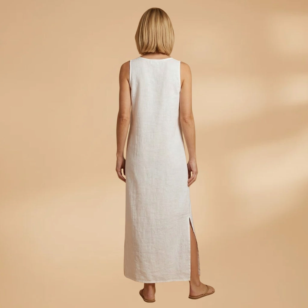 Fátima | Vestido Comprido de Renda Mulher Decote V