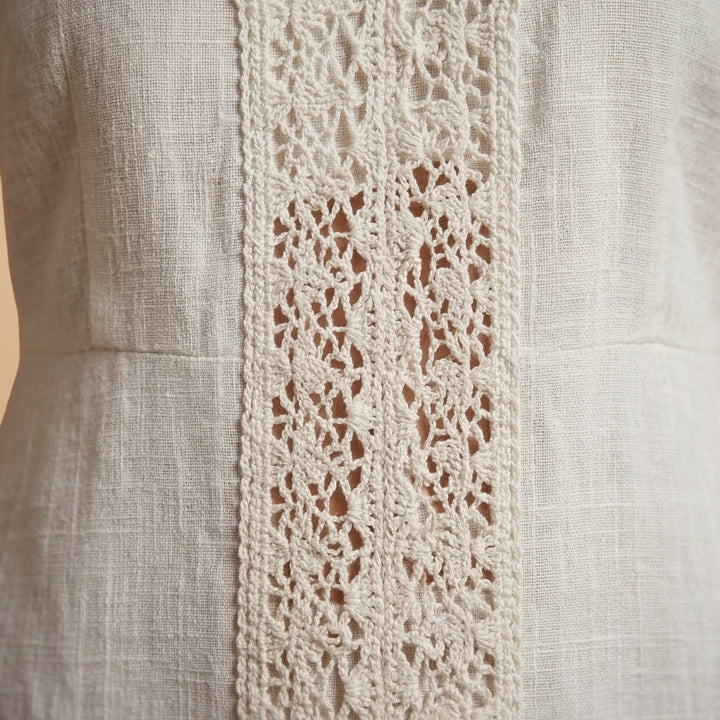 Fátima | Vestido Comprido de Renda Mulher Decote V