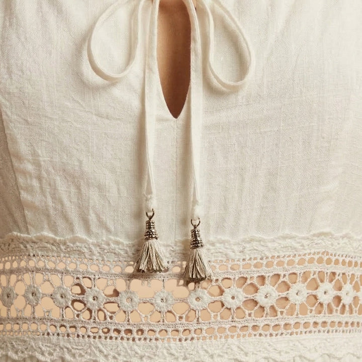 Aurora | Vestido Comprido de Verão Mulher Alças Renda