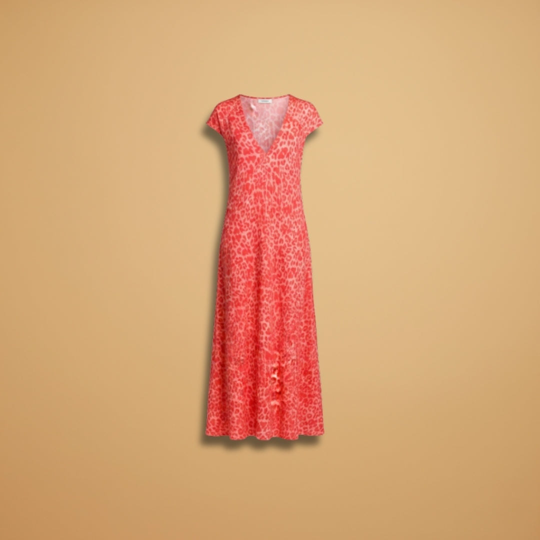 Dina | Vestido Comprido de Verão Mulher Decote V