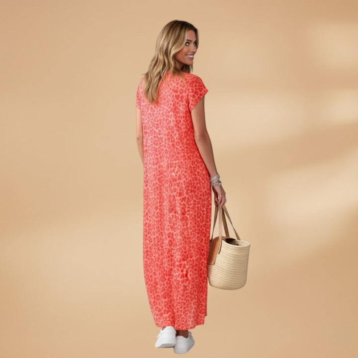 Dina | Vestido Comprido de Verão Mulher Decote V