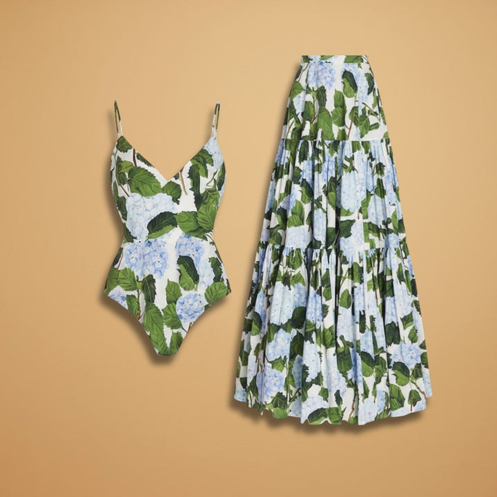 Helena | Vestido Comprido de Verão Mulher Estampado Alças