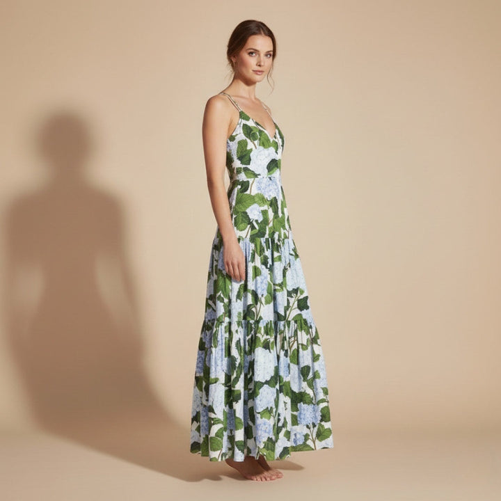 Helena | Vestido Comprido de Verão Mulher Estampado Alças