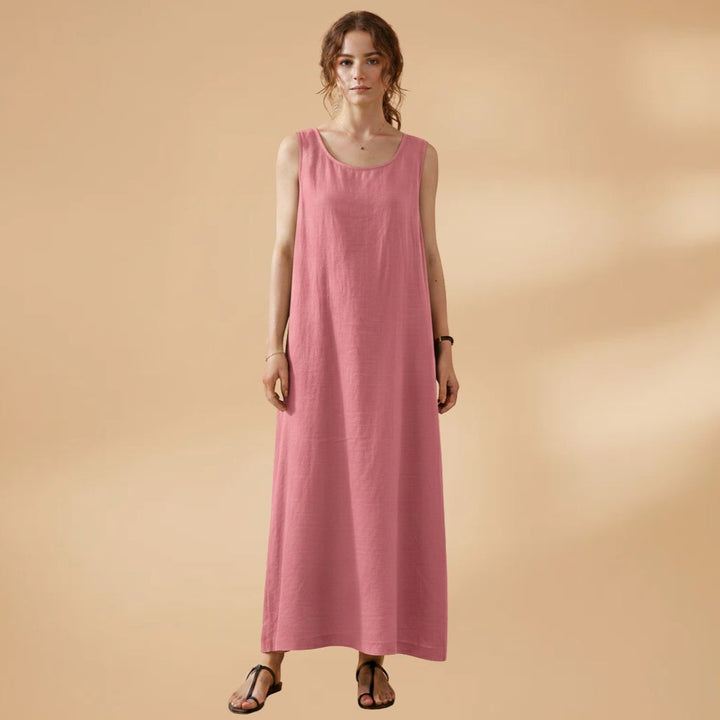 Carla | Vestido Comprido de Verão Mulher Sem Mangas