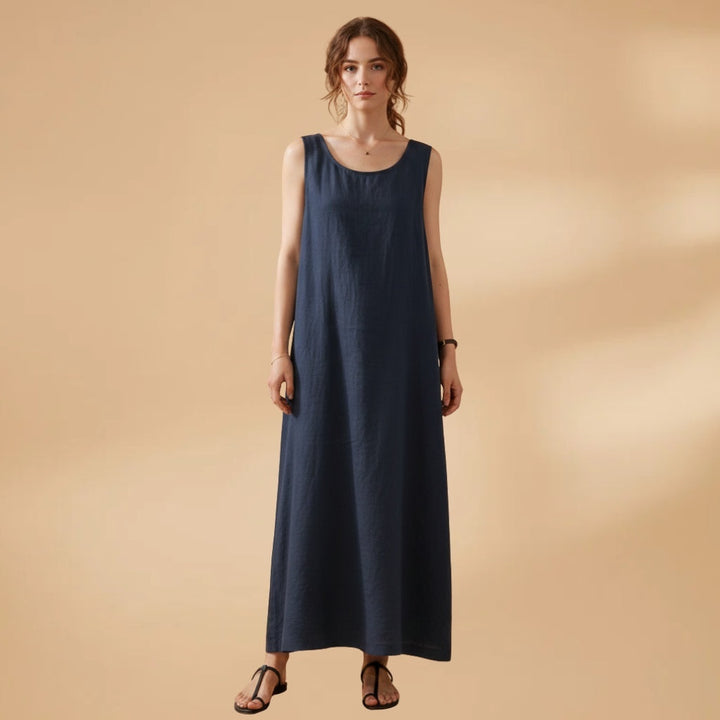 Carla | Vestido Comprido de Verão Mulher Sem Mangas