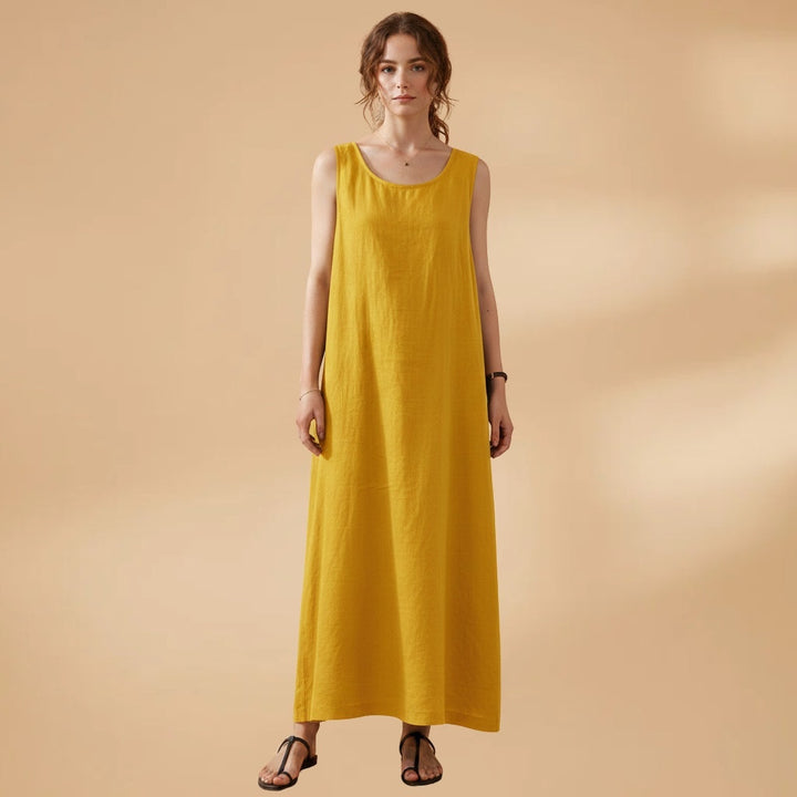 Carla | Vestido Comprido de Verão Mulher Sem Mangas