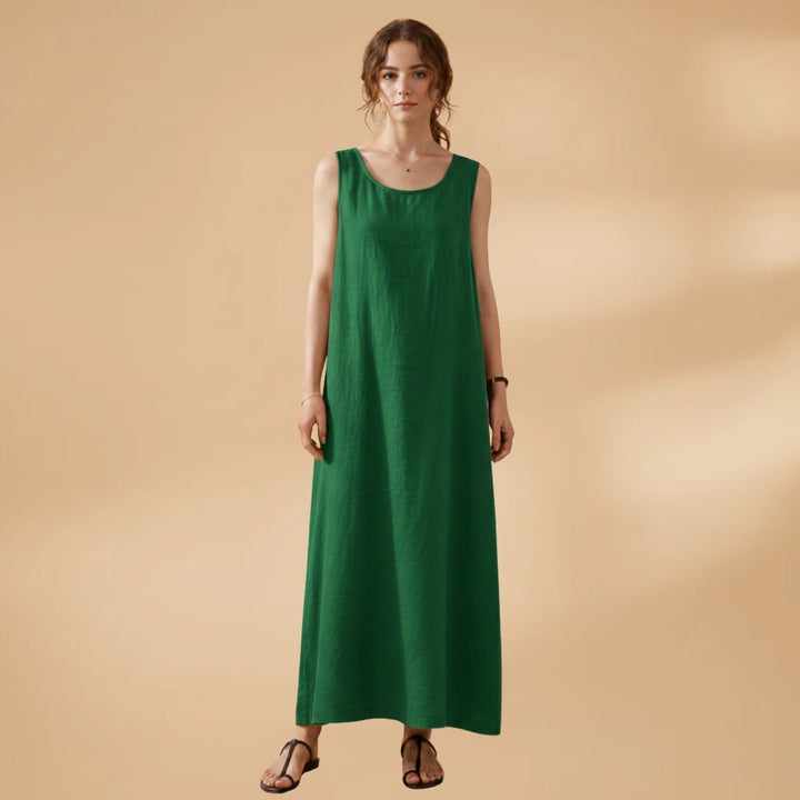 Carla | Vestido Comprido de Verão Mulher Sem Mangas