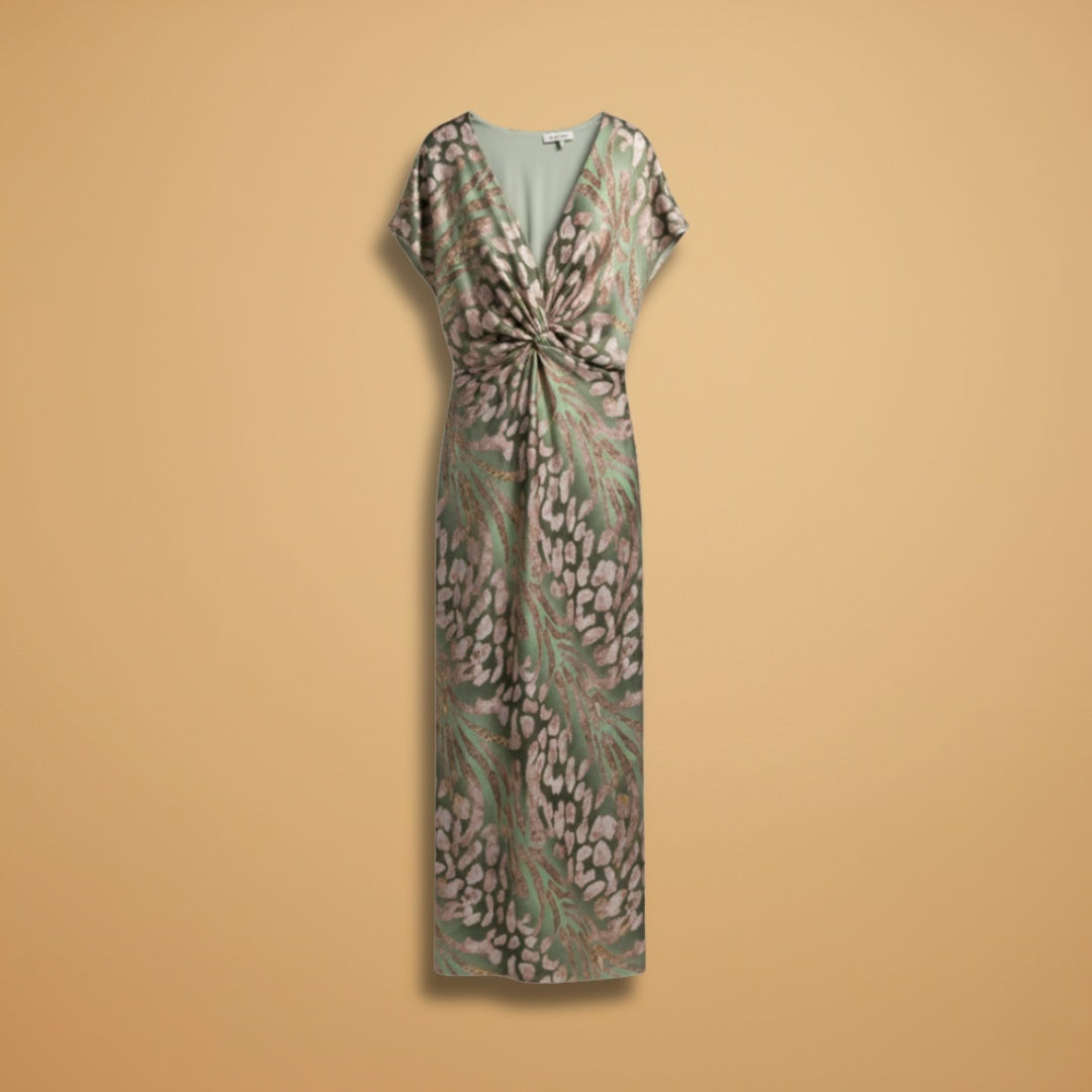 Teresa | Vestido Comprido Decote V Mulher Amarração
